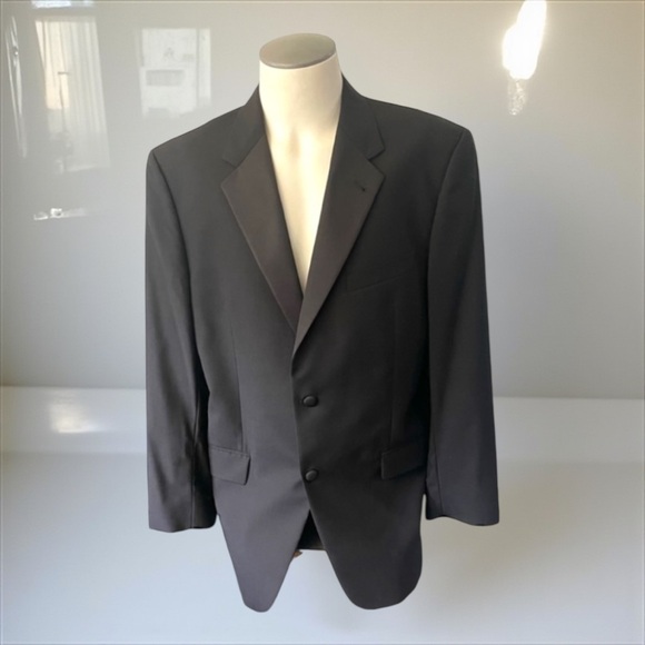 JOSEPH ABBOUD BLACK TUXEDO JACKET SIZE 42 REGULAR - Picture 1 of 10